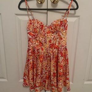 Hello Molly DAILY GLAM ROMPER ORANGE